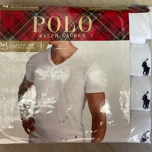 Polo Ralph lauren classic fit cotton v-neck 4pk